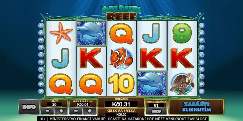 Playtech automat Dolphin Reef