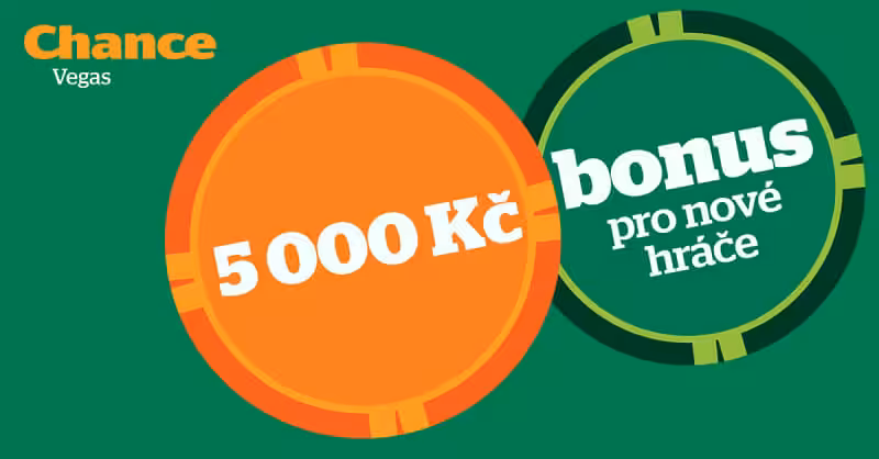Berte bonus do casina Chance Vegas – 5 000 Kč + extra 200 Kč zdarma!