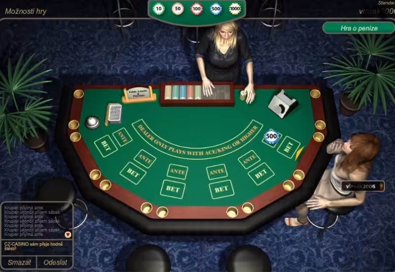 SynotTIP casino LIVE - živá ruleta - poker - blackjack na mobilu 3 Vyzkoušejte poker LIVE proti s ostatními hráči