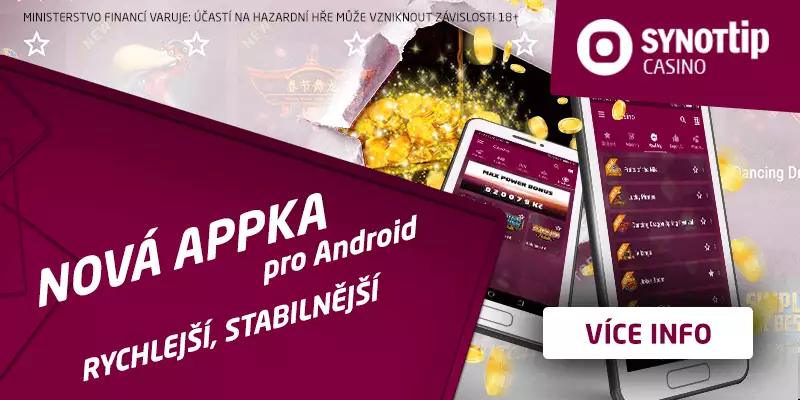 Nová mobilní aplikace od Synot TIP casino