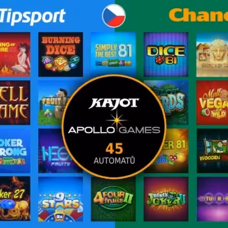 45 nových Kajot + Apollo her v Chance a Tipsport kasinu