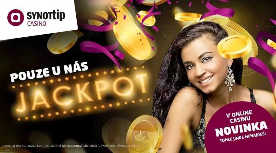 SynotTIP casino – JACKPOT bonus až 500 000 Kč
