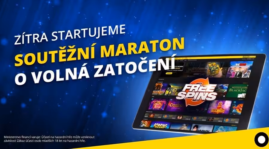 Fortuna.cz casino maraton o záplavu volných zatočení