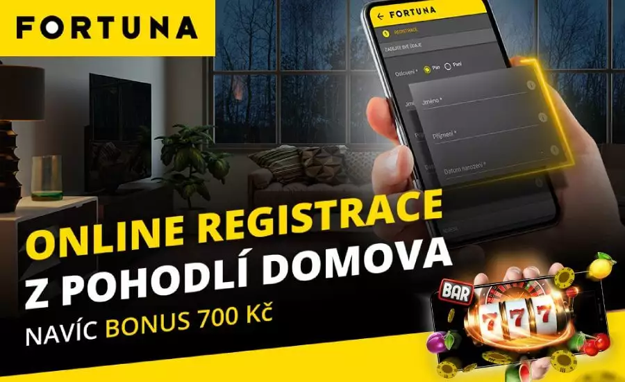 ONLINE registrace a nový Fortuna CASINO bonus!