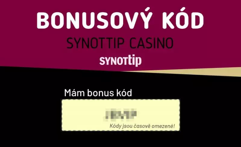 synot tip casino bonusový promo kód - bonus za registraci