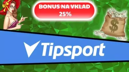 25% vkladový bonus exkluzivně v Tipsport casinu