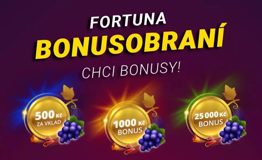 Fortuna Vegas casino rozdává až 50.000 Kč v Bonusobraní