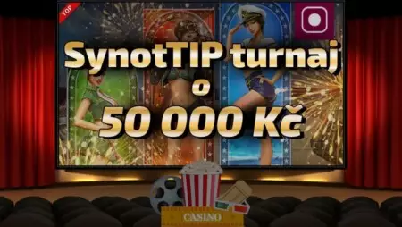 Víkendový SynotTIP casino turnaj o 50 000 Kč s bonusem bez vkladu