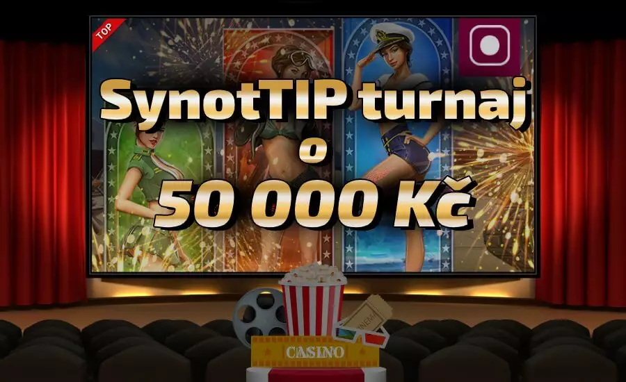Víkendový SynotTIP casino turnaj o 50 000 Kč s bonusem bez vkladu