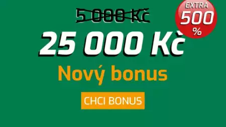 Nový Casino Chance bonus za registraci 25 000 Kč
