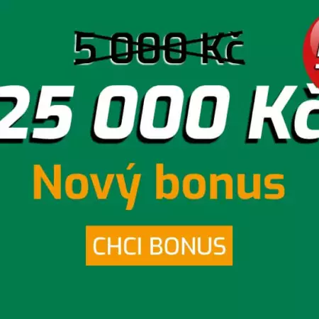 Nový Casino Chance bonus za registraci 25 000 Kč