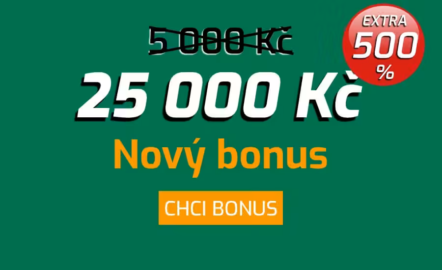Nový Casino Chance bonus za registraci 25 000 Kč