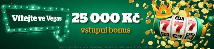 Bonus 25 000 Kč na online automaty za peníze!