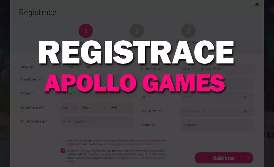 Apollo Games casino online registrace – návod, jak si vytvořit účet, ověřit totožnost a získat bonus!