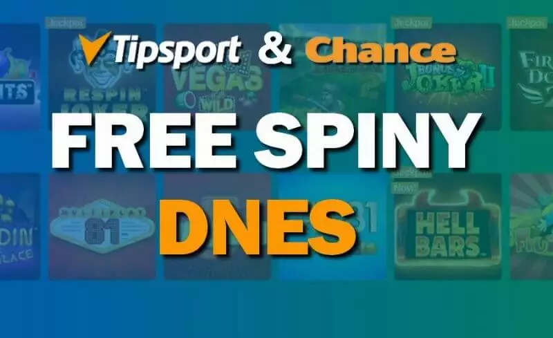 Tipsport free spiny a Chance free spin pro každého hráče