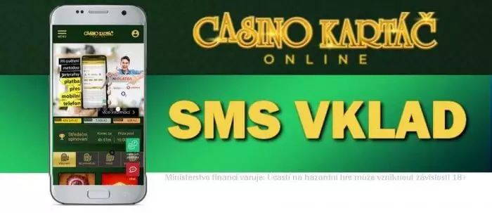 Casino Kartáč SMS vklad mobilem