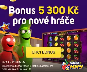 Sazka casino bonus 5.300 Kč pro nové hráče