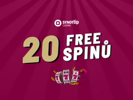 Synottip free spiny dnes – Berte červencová volná zatočení každý den!