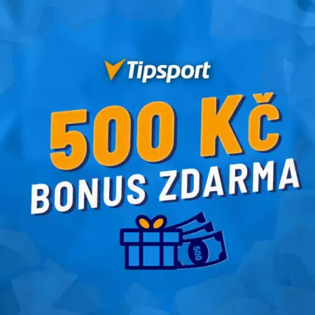 Tipsport bonus zdarma – Berte až 500 Kč bez nutnosti vkladu