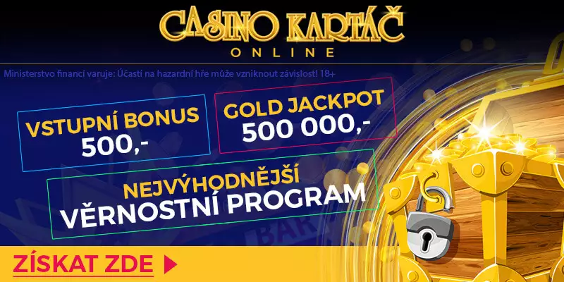 Casino Kartáč online kasíno bonus bez vkladu za registraci