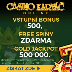Casino Kartáč bonus a free spiny za registráciu