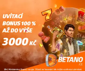 Betano casino bonus 3.000 Kč + 50 free spinů zdarma zde