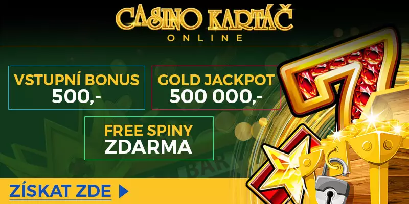 Casino Kartáč registrační bonus zdarma