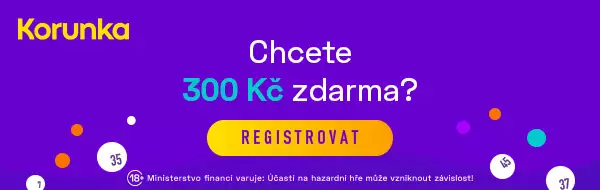 Kode promo Korunka untuk bonus 300 CZK untuk pendaftaran gratis