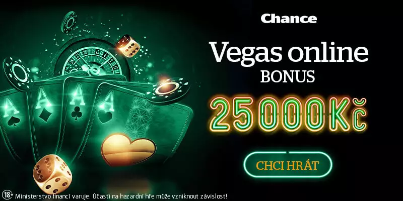 Casino bonus v Chance 200 Kč + 25 000 Kč