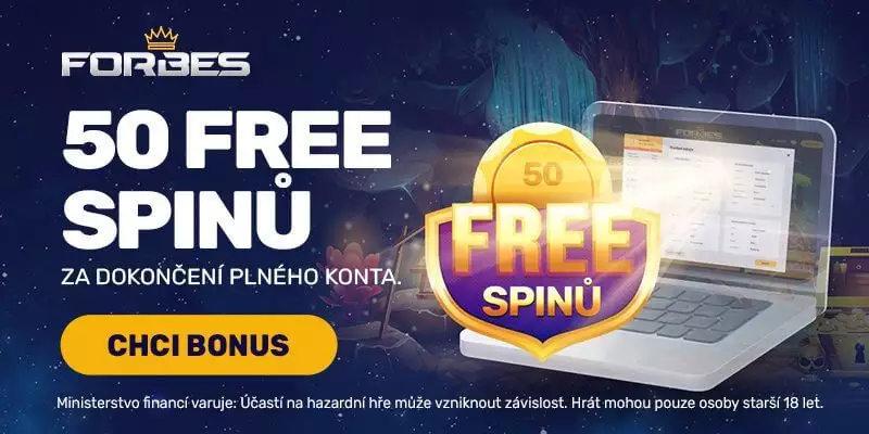 Forbes casino 50 free spinů za registraci zdarma