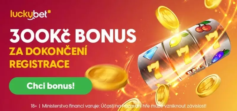 Bonus CZK 260 untuk pendaftaran di kasino Luckybet