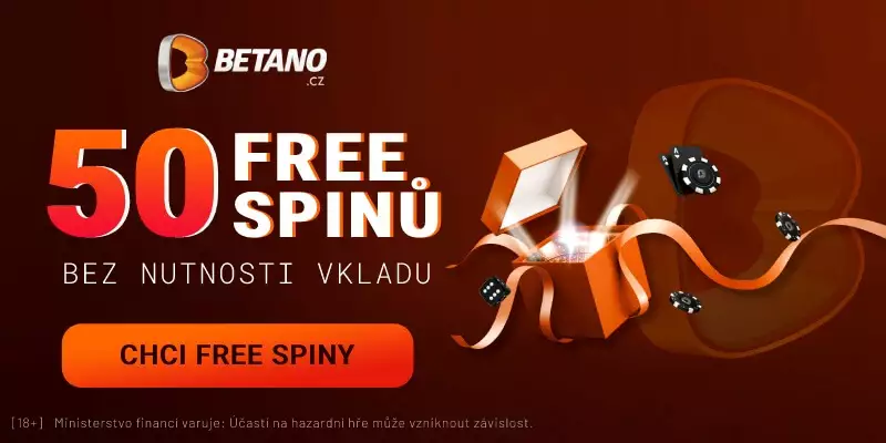 Betano pobočky - 50 free spinů za registarci