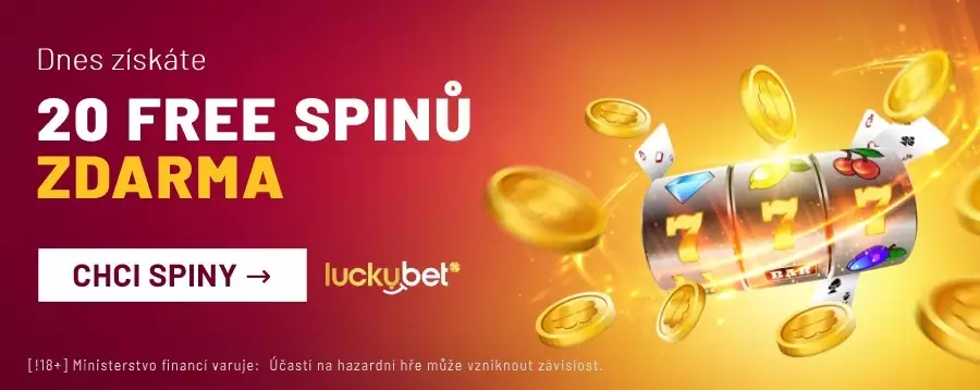 Sametový casino bonus - 20 free spinů zdarma v Luckybet casino