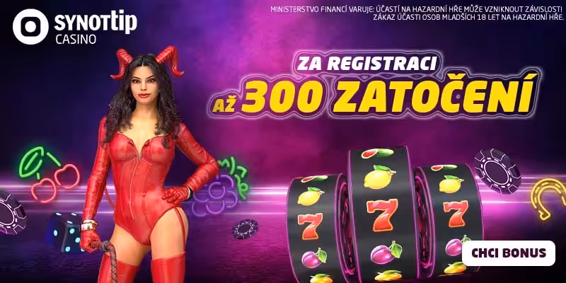 Synottip free spiny najdete ZDE Peníze za registraci v Synottip casinu - berte až 300 free spinů