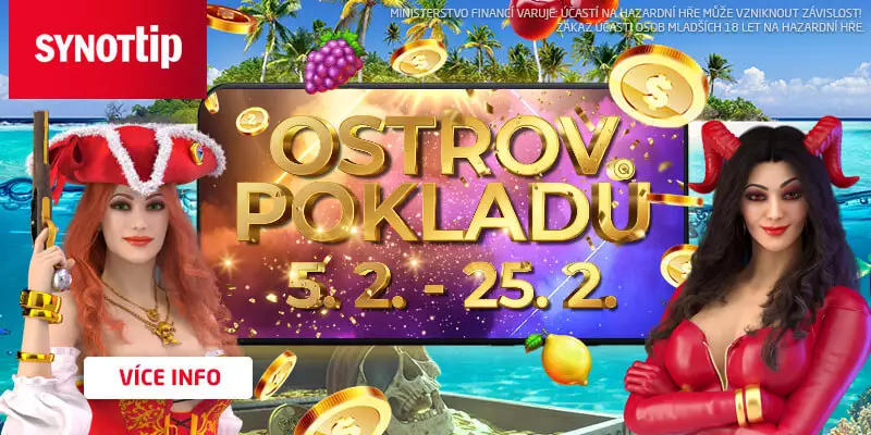 Synottip Masopust casino bonus na ostrově pokladů