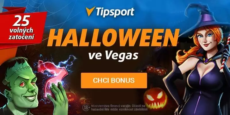 Halloween casino bonus zdarma v Tipsportu