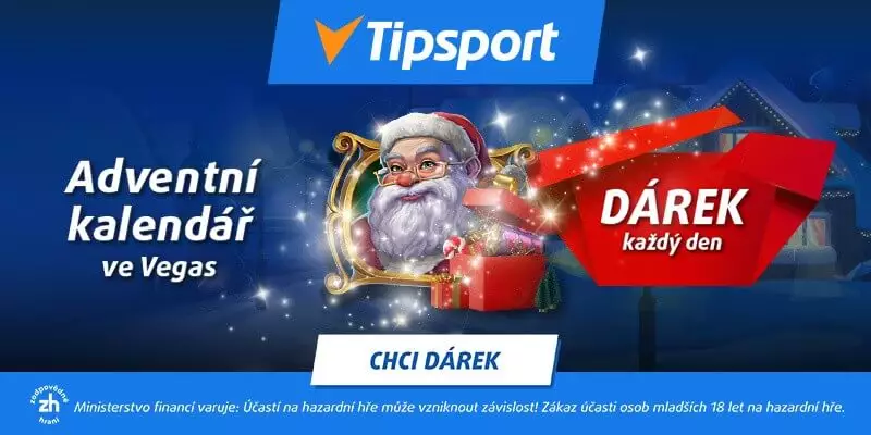 Bonus kasino Santa Claus di kalender Tipsport