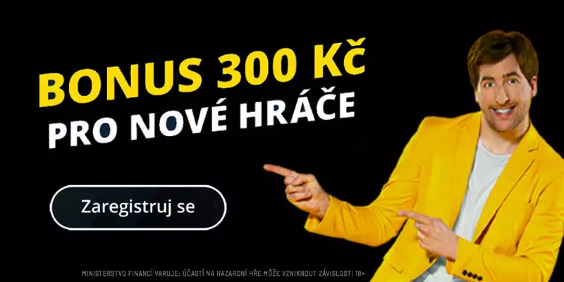 Putaran gratis Fortuna berkat bonus 300 CZK untuk pendaftaran