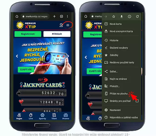 Merkur casino online mobilní aplikace do Androidu