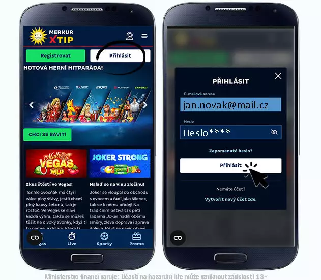 Merkur casino online přihlášení z mobilu