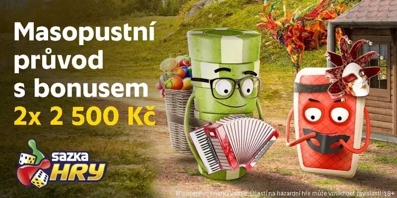 Sazka bonus najdete zde! Sazka Hry zimní casino bonus na Masopust
