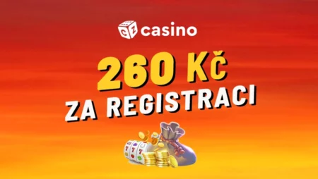 260 Kč bonus za registraci – Peníze zdarma za založení účtu