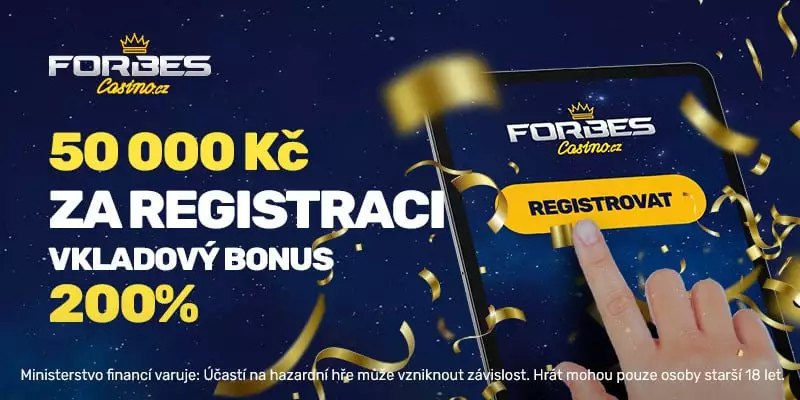 Forbes casino vkladový bonus 50 000 Kč
