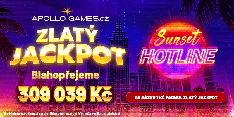 Apollo Games casino jackpoty padají každý den!