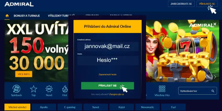 admiral casino sister sites