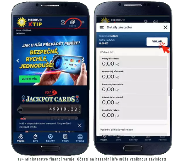 Merkur casino online platební metody - vklad