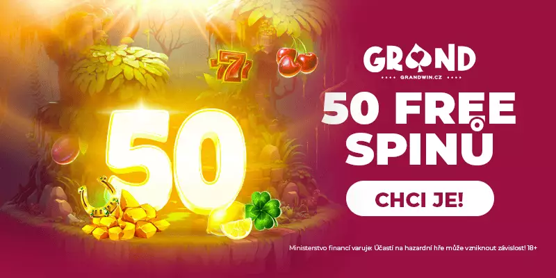 Grandwin casino bonus - 50 free spinů
