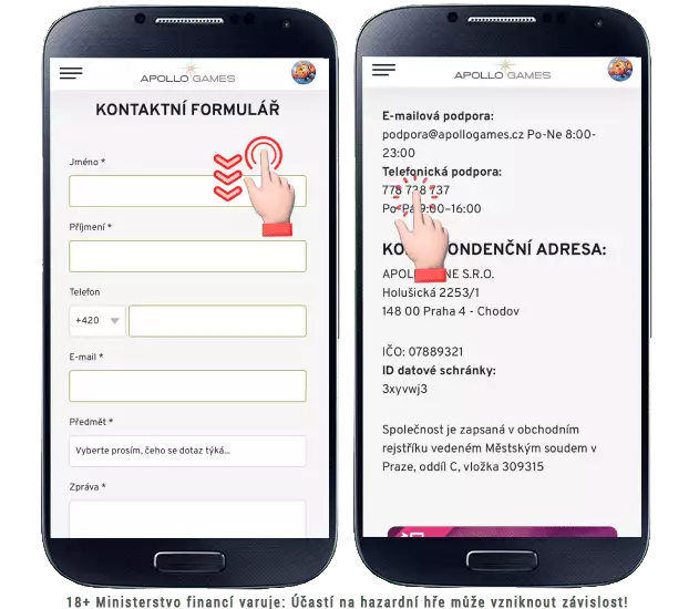 Apollo Games kontakt teplefon