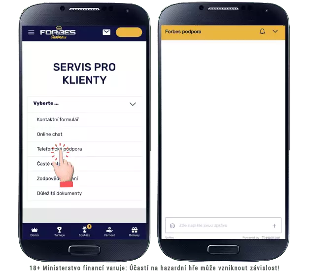 Forbes casino kontakt přes live chat