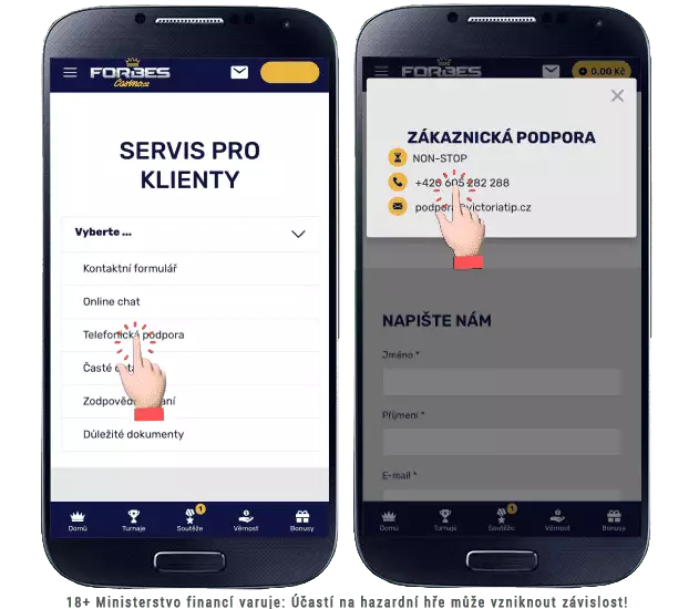 Forbes casino kontakt přes telefon